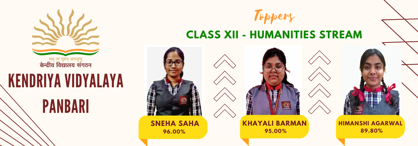 TOPPERS OF CLASS XII HUMANITIES STREAM 2022-23